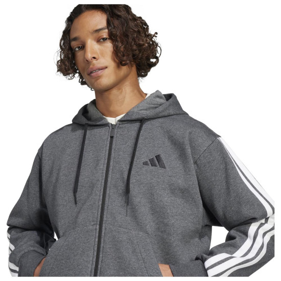 Adidas Ανδρική ζακέτα Essentials 3-S Fleece Full zip Hoodie Adidas Ανδρική ζακέτα Essentials 3-S Fleece Full zip Hoodie